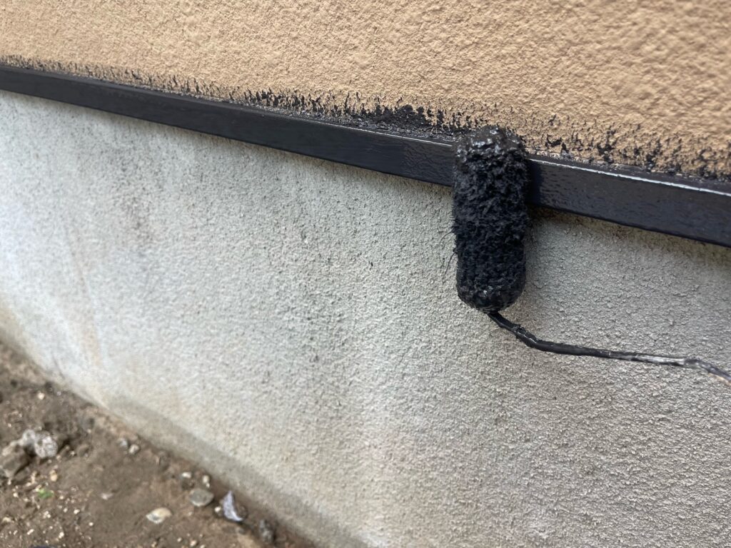 水切り上塗り一回目。