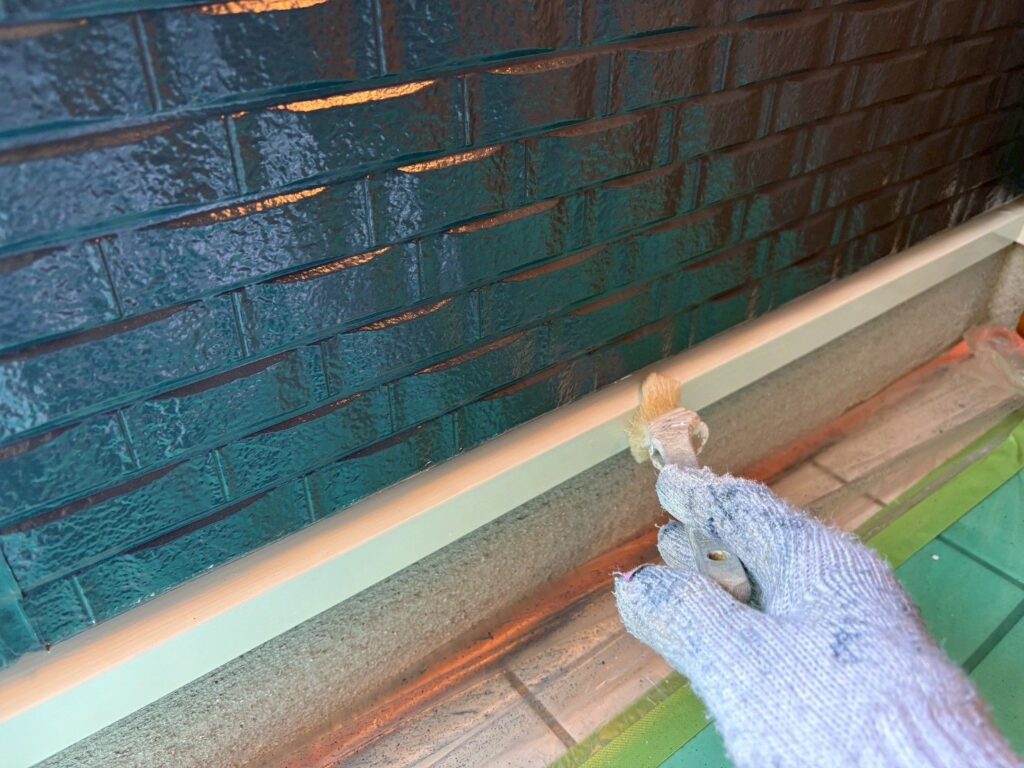 水切り上塗り二回目。